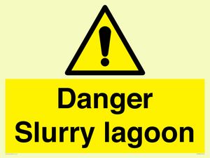 Danger Slurry lagoon